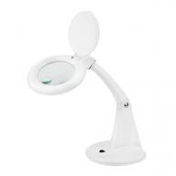 Лупа настольная REXANT 31-0243 3D+12D с подсветкой 40 SMD LED, ?100мм, белая фото