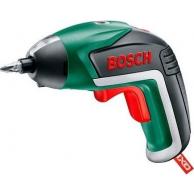 Отвертка аккумуляторная BOSCH IXO Full c угловой и эксцентриковой насадками [06039A8022] Подарочный кейс,  2 насадки фото