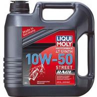 Масло для мотоциклов LIQUI MOLY SAE 10W50 Motorbike 4T Synth Street Race   4 л 7508 синтетическое [1686/7508] фото