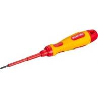 Отвертка шлицевая диэлектрическая KRAFTOOL X-Drive ELECTRO VDE 1000 V 5.5 х 125 мм 250083-5.5-125 [250083-5.5-125] фото