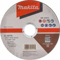 Отрезной круг по нержавеющей стали MAKITA 125х1,2х22,23 мм WA60T D-18770 [D-18770] фото