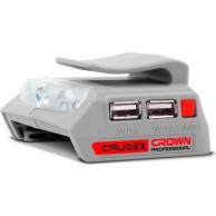 Адаптер для аккумуляторов Crown 20В Li-ion  2хUSB [CAU02X] фото