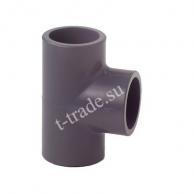 Тройник 90, GF, PVC-U, равнопроходный, метрический (721200113, PN16, d90, раструб - раструб - раструб) фото