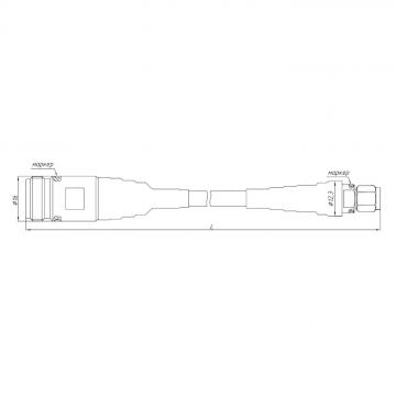 Кабельная сборка СВЧ измерительная КС18А-11Р-13-600 фото 2