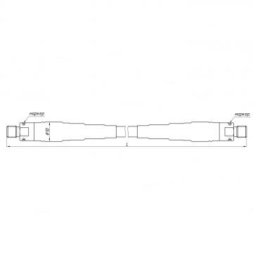 Кабельная сборка СВЧ измерительная КС20А-13Р-13Р-1500 фото 2