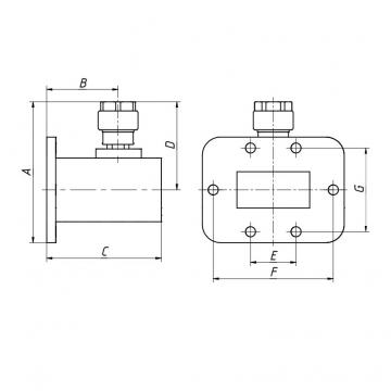 Переход коаксиально-волноводный ПКВ1-11-40х20 фото 2