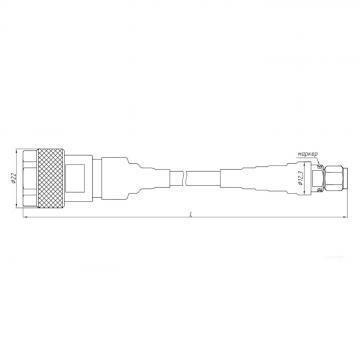 Кабельная сборка СВЧ измерительная КС18А-01-13-600 фото 2