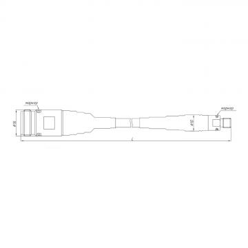 Кабельная сборка СВЧ измерительная КС18А-01Р-03Р-600 фото 2