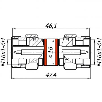 Переход коаксиальный ADP1A-IIIM-IIIM фото 4