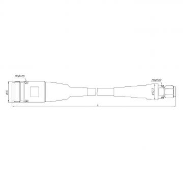 Кабельная сборка СВЧ измерительная КС18А-01Р-13-2000 фото 2