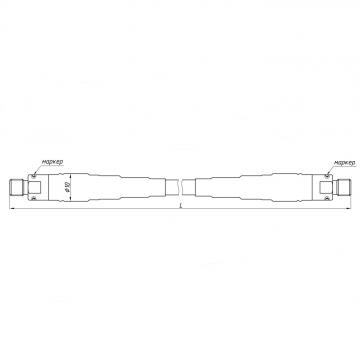 Кабельная сборка СВЧ измерительная КС20А-13Р-13Р-600 фото 2