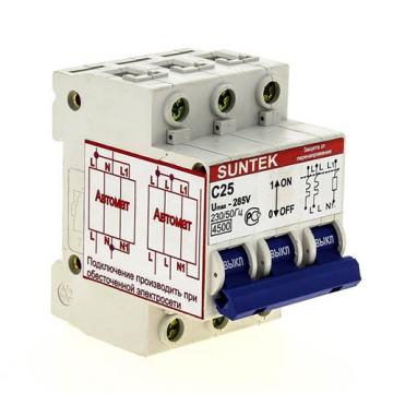 УЗОН SUNTEK-C 25А Устройство защиты от отгорания нуля и перенапряжений фото 1