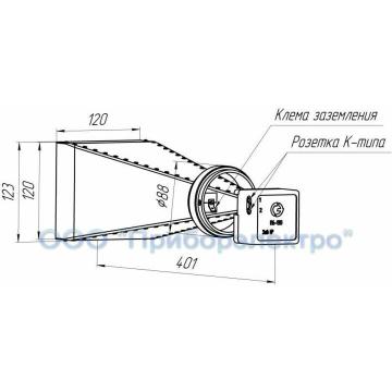 Двухканальная рупорная антенна П6-130 фото 4