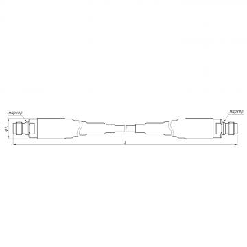 Кабельная сборка СВЧ измерительная КС40А-05Р-05Р-2000 фото 2