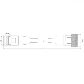 Кабельная сборка СВЧ измерительная КС18А-11Р-01-1000 фото 2