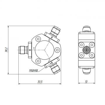 Делитель мощности ДМС2А-32-13Р фото 3