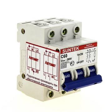 УЗОН SUNTEK-C 60А Устройство защиты от отгорания нуля и перенапряжений фото 1