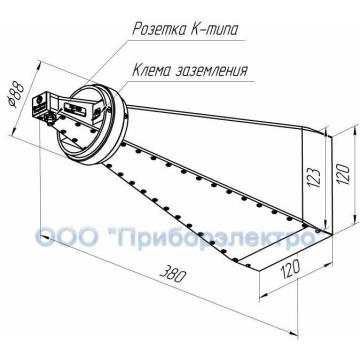 Широкополосная рупорная антенна П6-128 фото 4