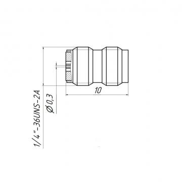 Переход коаксиально-микрополосковый ПКМ2А-20-13Р-0,3Д фото 2