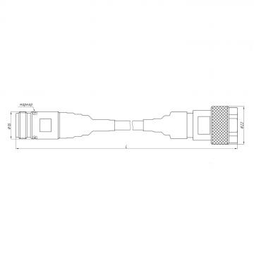 Кабельная сборка СВЧ измерительная КС18А-11Р-11-1500 фото 2