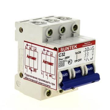 УЗОН SUNTEK-C 32А Устройство защиты от отгорания нуля и перенапряжений фото 1