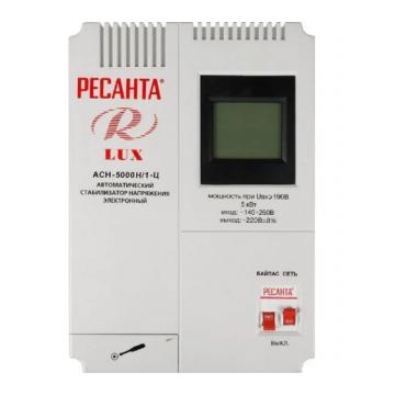 Стабилизатор напряжения однофазный Ресанта АСН- 5000 Н/1-Ц Lux [63/6/16] фото 1