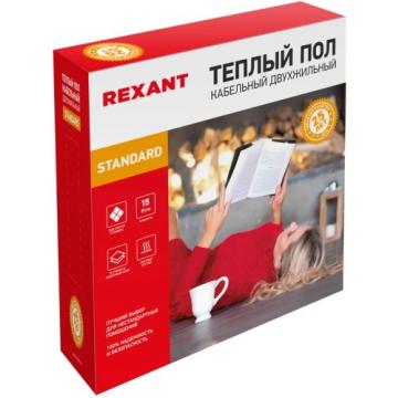 Нагревательный кабель REXANT Standard RND -100-1500 (в стяжку) двухжильный [51-0519-3] фото 1
