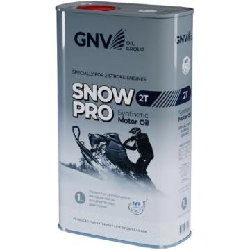 Масло для 2-тактных снегоходов GNV SNOW PRO 2T 1 л, синтетическое (металл. канистра) [GSP2T013114101654200001] фото 1