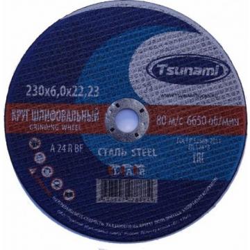 Шлифовальный круг по металлу TSUNAMI A24RBF 230х6.0х22.2 мм  D16110023062200 [D16110023062200] фото 1