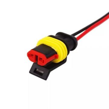 Разъем гнездо автомобильный REXANT 16-0312-9 ( уп. 10 штук ) DJ7021-1.5-21 с проводом 20см [16-0312-9] фото 1