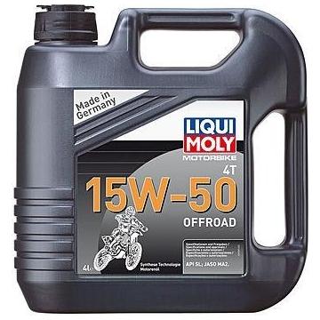 Масло для мотоциклов LIQUI MOLY SAE 15W50 Motorbike 4T Offroad 4 л 3058 синтетическое [3058] фото 1
