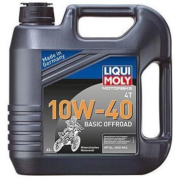 Масло для мотоциклов LIQUI MOLY SAE 10W40 Motorbike 4T Basic Offroad 4 л 3062  [3062] фото 1