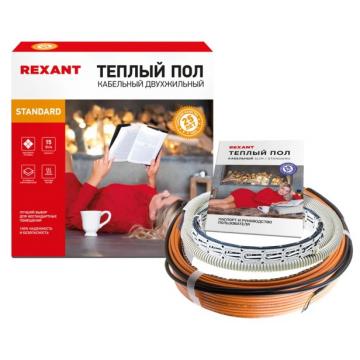 Нагревательный кабель REXANT Standard RND -80-1200 (в стяжку) двухжильный [51-0518-3] фото 1