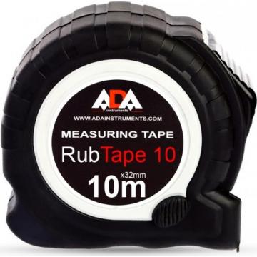 Рулетка ударопрочная ADA RubTape 10 с фиксатором [А00154] фото 1