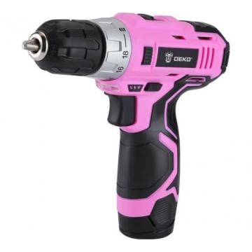Дрель-шуруповерт аккумуляторная DEKO GCD12DU3 PINK SET2 + оснастка 13 шт (063-4171) [063-4171] фото 3