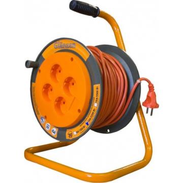Удлинитель на катушке GLANZEN EB-30-002 ПВС 2х0,75  30м фото 1