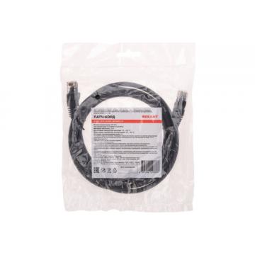 Патч-корд REXANT 02-0292-2 U/UTP, CAT 6, RJ45-RJ45, 26AWG, LSZH, черный 2м фото 4