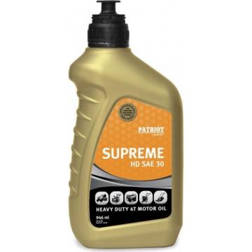 Масло для 4-тактных бензиновых двигателей PATRIOT SAE 30 SUPREME HD 0,946 л [850030598] фото 1