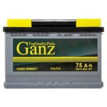 Аккумулятор GANZ Standart 75 A/ч прямая L+ 278x175x190 EN680 A [GA751] фото 1