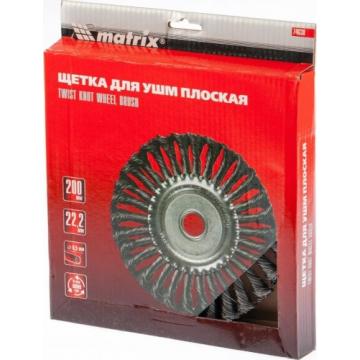 Щетка обдирочная для УШМ MATRIX круглая, D-200х22.2 мм 74638 [74638] фото 3