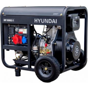 Электростанция дизельная с воздушным охлаждением HYUNDAI DHY  8500LE-3 открытая [DHY 8500LE-3] фото 1