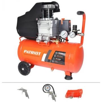 Компрессор поршневой PATRIOT EURO 24-240 K2 масляный + набор пневмоинструмента KIT 5C [525302118] фото 1