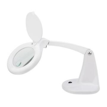 Лупа настольная REXANT 31-0243 3D+12D с подсветкой 40 SMD LED, ?100мм, белая фото 2
