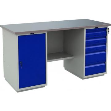 Верстак слесарный двухтумбовый ПРАКТИК Profi (№603) WT160.WD1/WD5.000 фото 1