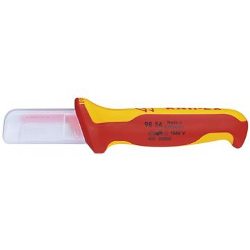 Нож монтерский KNIPEX KN-9854SB для кабеля VDE, диэлектрическая ручка фото 2