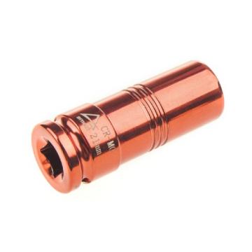 Ударная головка 6-ти гранная с посадкой 1/2" ARNEZI R0300521 21 мм Cr-Mo удлиненная для колесных дисков фото 2