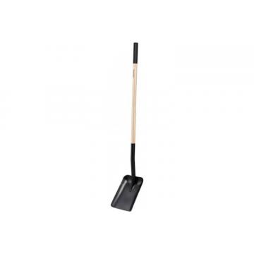 Лопата совковая FISKARS 1066724 с дерев. ручкой фото 2