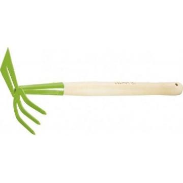 Мотыжка СИБРТЕХ комбинированная, 75*380 мм стальная, деревянная рукоятка, Агроном [62341] фото 1