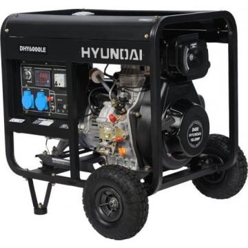 Электростанция дизельная с воздушным охлаждением HYUNDAI DHY  6000LE открытая [DHY 6000LE] фото 1