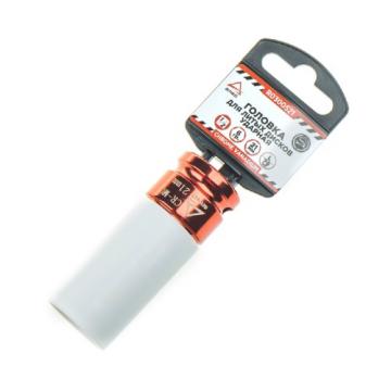 Ударная головка 6-ти гранная с посадкой 1/2" ARNEZI R0300521 21 мм Cr-Mo удлиненная для колесных дисков фото 1